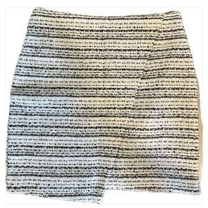 Black and white cross skirt